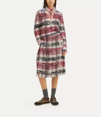 Fustă kilt cu tartan dublu