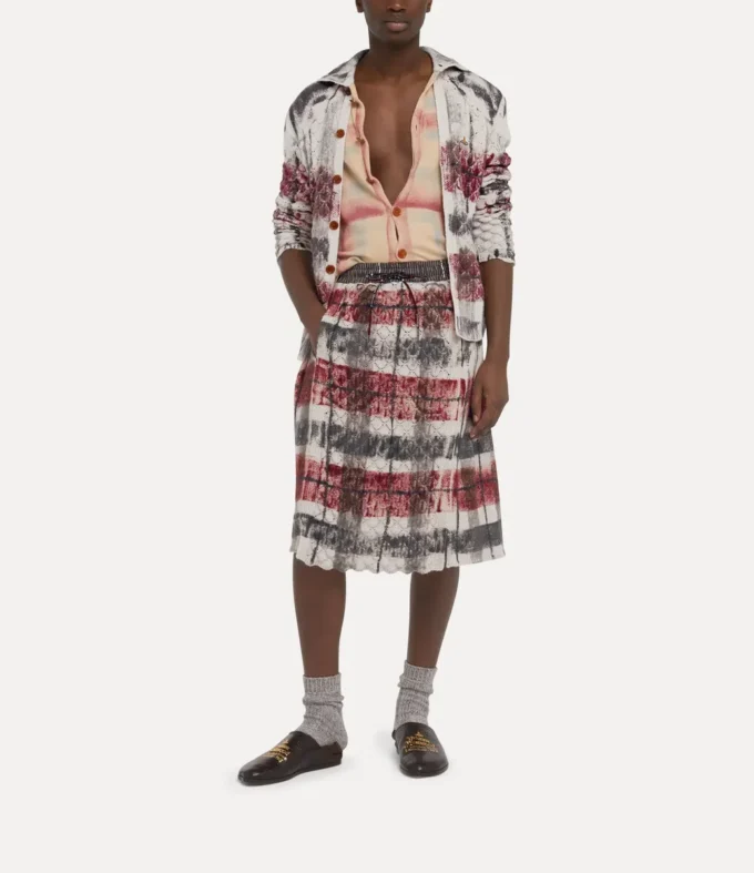Fustă kilt cu tartan dublu Fustă kilt cu tartan dublu