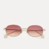 Ochelari de soare Hardware Orb Oval Ochelari de soare Hardware Orb Oval