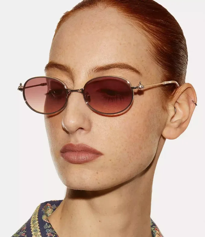 Ochelari de soare Hardware Orb Oval Ochelari de soare Hardware Orb Oval