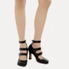 Pantofi cu trei curele Animal Toe Pantofi cu trei curele Animal Toe