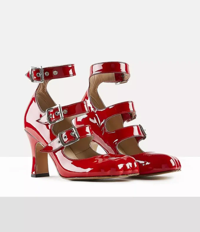Pantofi cu trei curele Animal Toe Pantofi cu trei curele Animal Toe