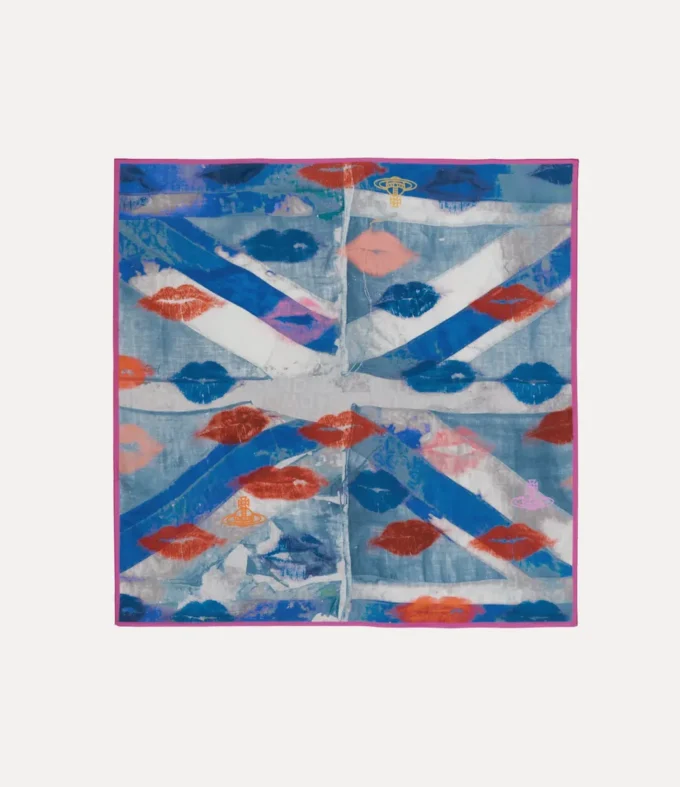 Pătrat Union Jack Kiss Pătrat Union Jack Kiss