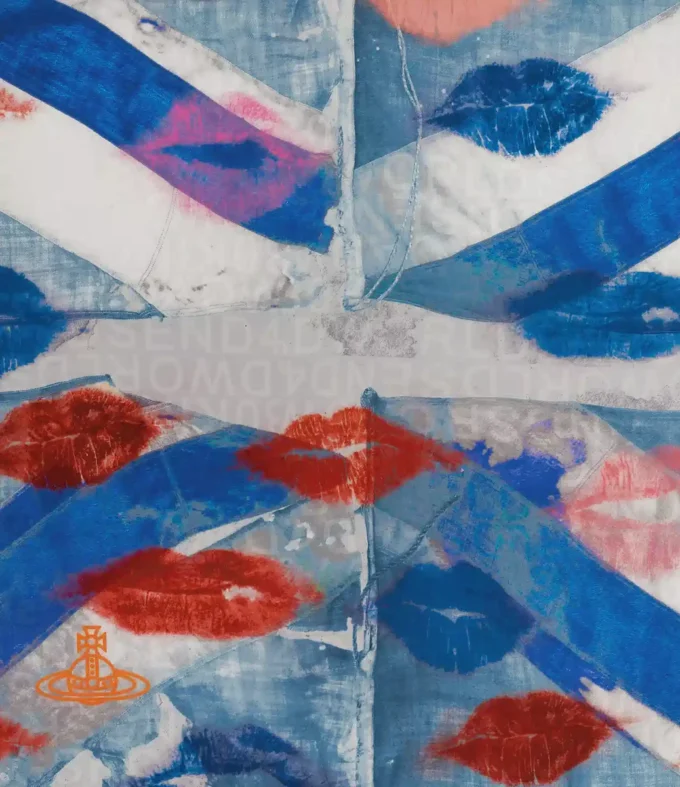 Pătrat Union Jack Kiss Pătrat Union Jack Kiss