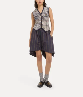 Vestă Distressed Tartan