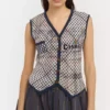 Vestă Distressed Tartan Vestă Distressed Tartan