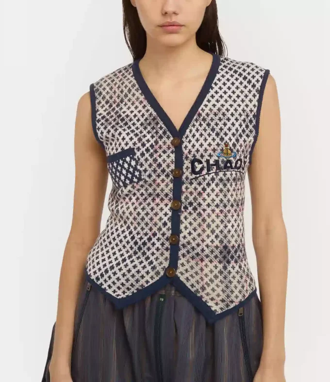 Vestă Distressed Tartan Vestă Distressed Tartan